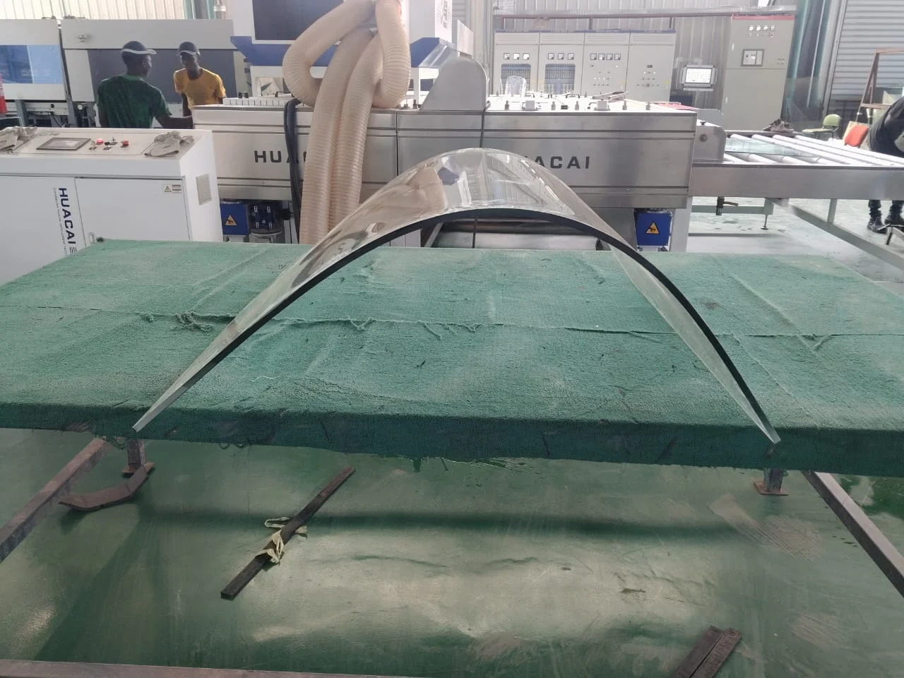 Professional glass installation team