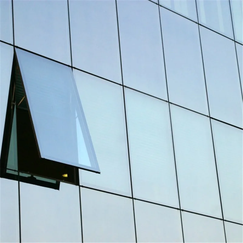 Glass curtain wall system high-rise building